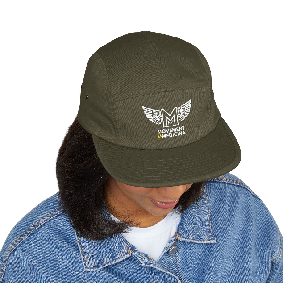 Embroidered 5 Panel Cap 100% Cotton