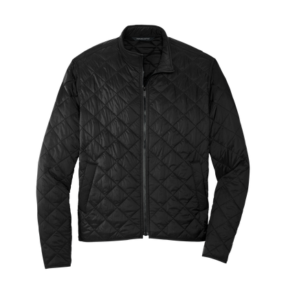 Embroidered Quilted Full‑Zip Jacket